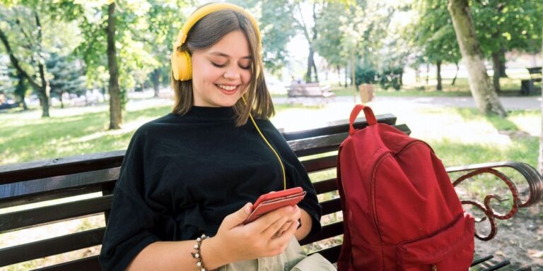 teen with bakcpack