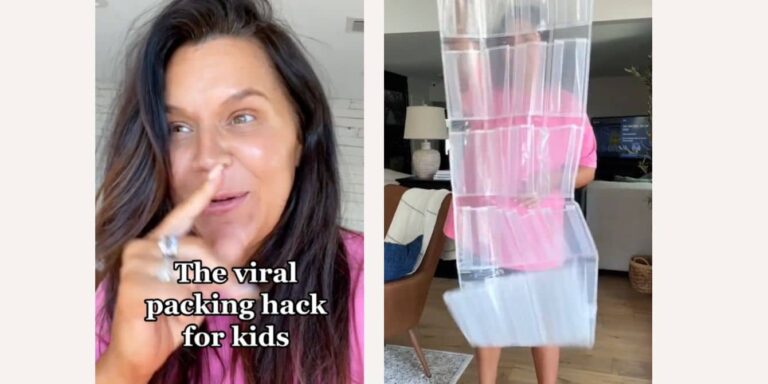 tiktok viral packing hack kids