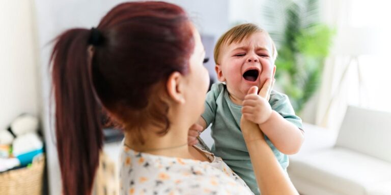 coughing baby and mother whooping cough cases