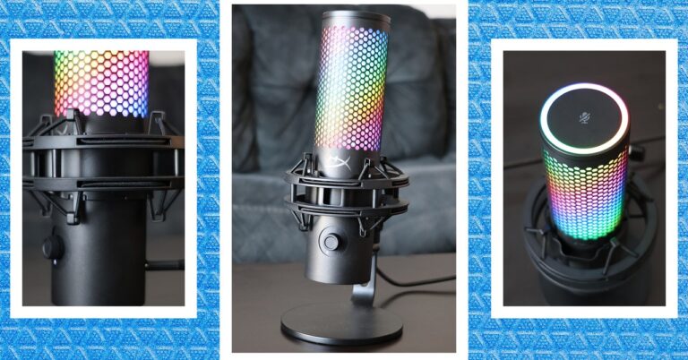 HyperX Quadcast 2 S Microphone Reviewer Collage 112024 SOURCE Eric Ravenscraft