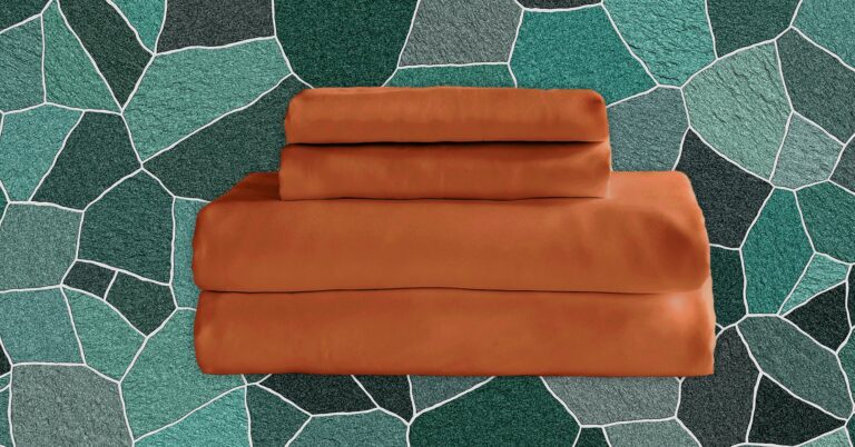 Quince Bamboo Sheet Set terracotta Abstract Background 11204 SOURCE Quince