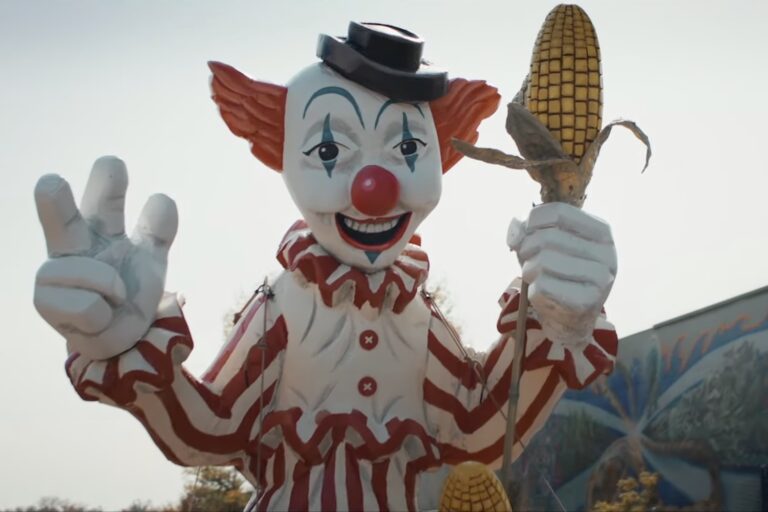 clown in a cornfield